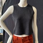 Carlisle  grey  wool knit sleeveless sweater vest top size small Photo 0
