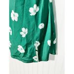 Princess Polly Women's Floral Satin Slip Mini Dress Green Size 6 Photo 2