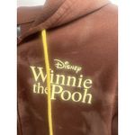 Disney  Winnie‎ The Pooh Zip Up Hoodie Womens S Juniors Brown Photo 5