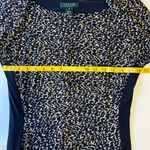 Ralph Lauren Sheath Dress Navy Tan Sz 10 Petite Business Casual Workwear Office Photo 8