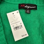 Ugly Christmas Sweater Cardigan 33 Degrees Womens S Green Ornaments Loopy Knit Photo 3