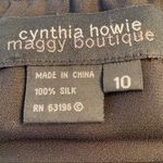 Cynthia howie|| Black/white polka dot silk skirt Size 10 Photo 3