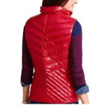 Talbots  Chevron Quilted Down

Puffer Vest in Holiday Red size small Photo 1