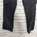 American Eagle  Baggy Cargo Pants Jogger Black Women’s 6 Utility Straight Leg Y2K Photo 3