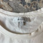 Milly  White Short Sleeve T-Shirt Photo 5