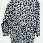 JADE Melody Tam Grey Navy Blue Cheetah Open Front Jacket Women's Size Small S Gray Photo 1