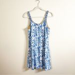 Cabana Life Charleston Sport Tank Dress Blue White Paisley Large Photo 5