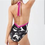 Trina Turk  Lennox Plunge Halter One Piece Swimsuit Photo 2