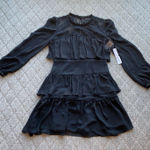 Gianni Bini  LBD Mia lace tiered closet staple cocktail Christmas New Year size 4 Photo 0
