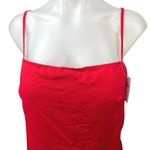 Gap NEW Red Linen Spaghetti Strap Cami Camisole Mini Slip Tank Dress Size XL Photo 2