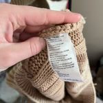 Free People Chunky Knit Tan Sweater Photo 4