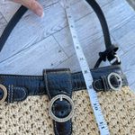 Brighton Vintage Straw & Faux Croc Leather Mini Purse Pockets Heart Charm Photo 9