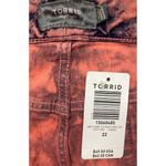 Torrid *New Shorts Womens Plus 22 Fusion Coral Acid Cut Off Denim Festival Girly Photo 5