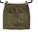 Mudd FLX Stretch Olive Green Mini Skirt Size 5 Cottage Twee Bohemian Preppy Photo 1