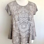 Style & Co NWOT Gray Lotus Embellished T-shirt Photo 2