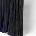 Halston Heritage  Navy Pleated Midi Dress | Size 0 Photo 3