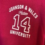 MV Sport Johnson & Wales University Quarter Zip Sweatshirt Pink 1914 Collegiate Casual Photo 2