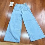 NWT MOTHER Women's Snacks! High Waisted Pushpop Cuff Crop Jeans size 23 Blue Photo 5