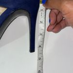 BCBGeneration  Idalaha Blue 2-Tone Colorblock Open Toe Heel Shoes Sz 8.5 Party Photo 10