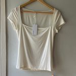 Reformation NWT••Bardot Top in Latte•Sz M Photo 6