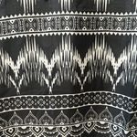 Johnny Was  Grey 100% Silk Dress with Brown Leather Trim/Tassle, Size XS (P) Photo 5