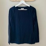 Madewell Long Sleeve Top Black Sz Medium Photo 0