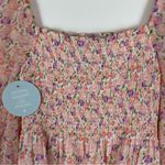 Hill House The Grace Nap Dress in Pink Multi Pansy White Size undefined Photo 8