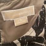 Michael Kors  Linen Floral Cap Sleeve Dress-Khaki/Black size 6 Photo 4
