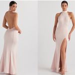 House Of CB NWOT Juliette Blush Pink Halter Gown Sz S Photo 2