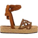 Schutz Byana platform espadrille wrap sandals brown Photo 0