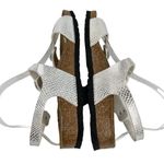Birkenstock Birki's Sandals Silver White Adjustable Buckles L8M6 Photo 4