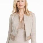 White House | Black Market NWT Neutral Tweed Suit Jacket in Size 14 570203071 Photo 0