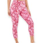 Fabletics Define Powerhold High Waisted Capri Leggings Python Pink Small Photo 0