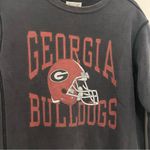 Tailgate Distressed Oversized Georgia Football Sweatshirt Photo 1