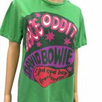 David Bowie Space Oddity Wild Eyed Boy From Freedom Graphic Tee Medium Green Photo 6