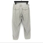 American Eagle  Pinstripe Straight Leg Pant Cream Blue 6R Photo 5