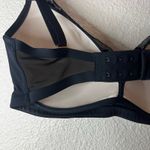 Soma  Black Beige Lace Lightly Lined Wireless Bra Adjustable Straps Mesh 32DD Photo 3