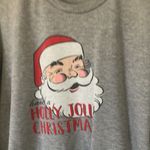 State of Mine FINAL MARKDOWN  Gray Santa Christmas pullover medium Photo 1