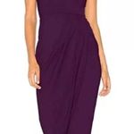 Deep Plum Faux Wrap Dress Purple Size XL Photo 0