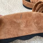Free People  Womens Brown Wedge Slide Platform Sandals Size 38 US 7.5 Suede Boho Photo 5