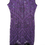 NWT Beaded 60s Flapper Style Dress Sequins Fringe Size M Photo 0