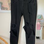 All Saints Muse Destroyed Ripped Slim Jeans in Black Wash Size 28 Photo 1