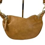 Antik Kraft Gold Chain Accent Convertible Sling Half Moon Crossbody Bag Vegan Photo 11