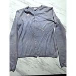 TSE 100% Cashmere Blue Cardigan in Small Photo 3