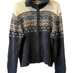 Tiara International Fair Isle Cardigan‎ Women Measured Blue Nordic Christmas VTG Size undefined Photo 0