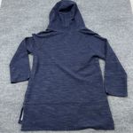 Soft Surroundings  Sweater Navy Blue My Weekender Hoodie V Cotton Size M Photo 7