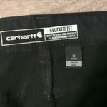 Carhartt  relaxed fit black rugged flex canvas double front pants size 14 Photo 1