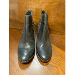 Antonio Melani  Black Leather Studded Bootie Heels Women’s 9 Grunge Witch Biker Photo 3