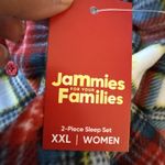 Red Plaid Christmas Pajama Set Women's XXL Jammies For Your Families New Fleece Photo 5