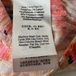 DKNY  Orange Blossom Mock Neck Short Sleeve Blouse Size L NWT Photo 6